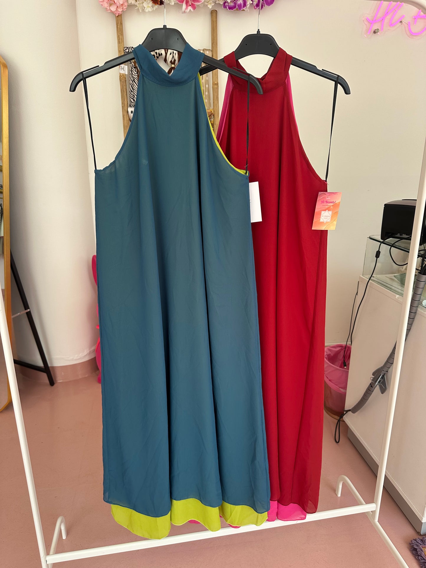 Vestido multicor