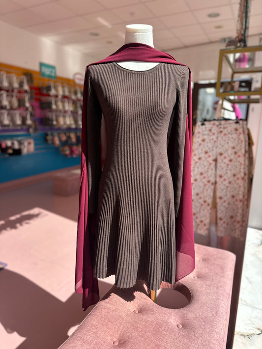 Vestido plissado