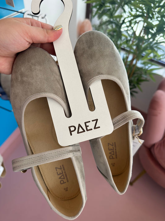 Paez Mary Jane velvet Beige