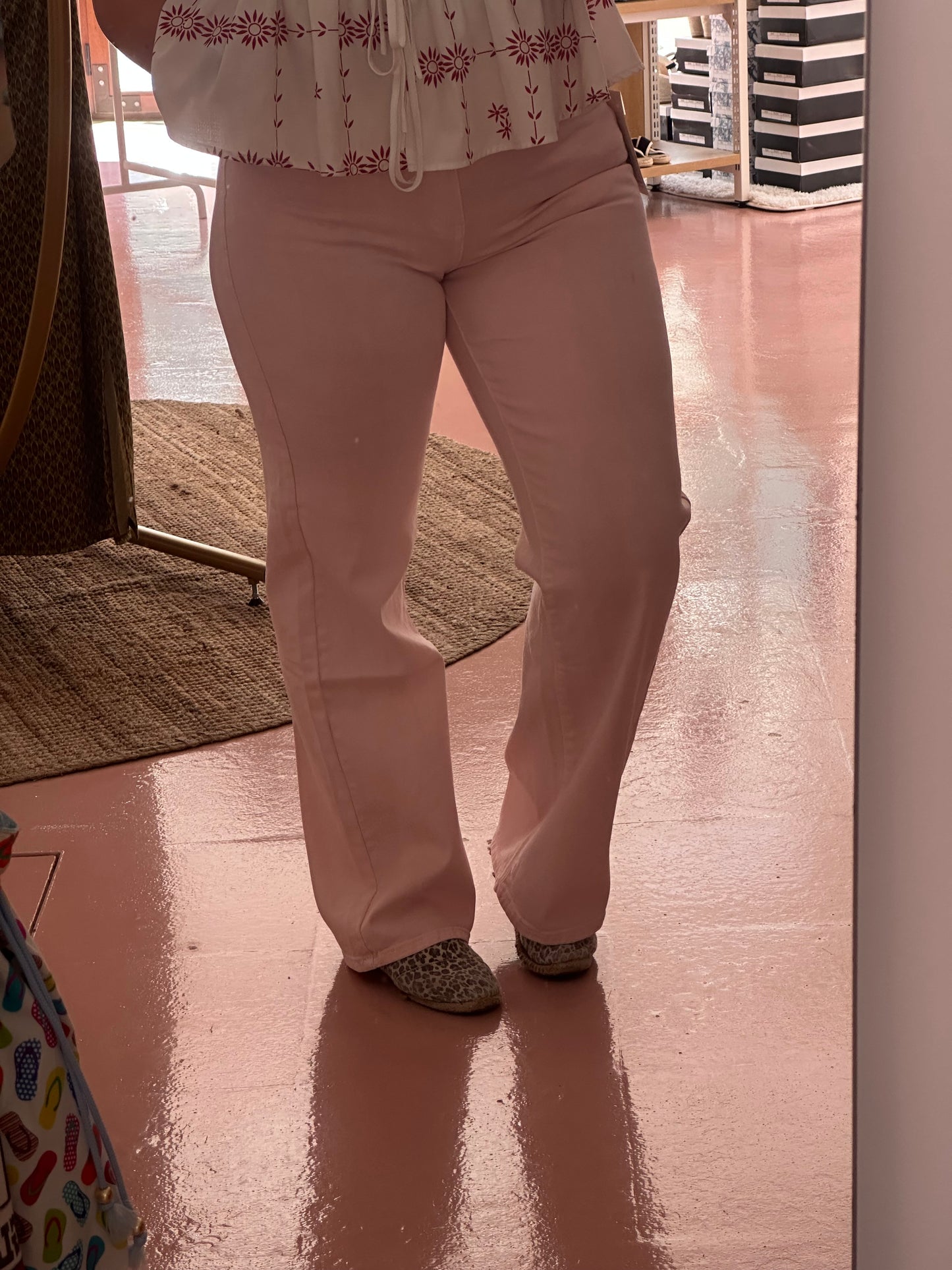 Calça rosa