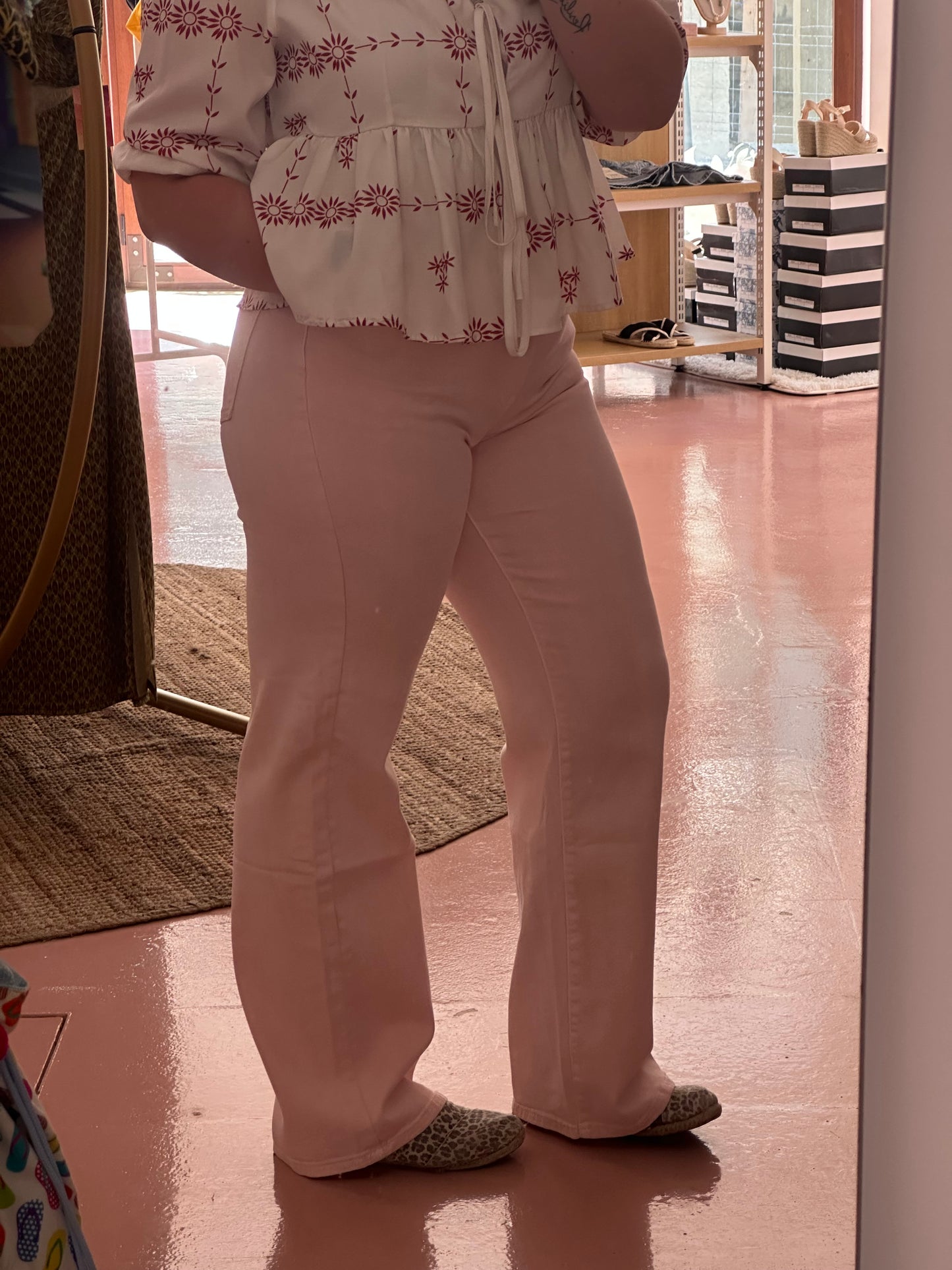 Calça rosa